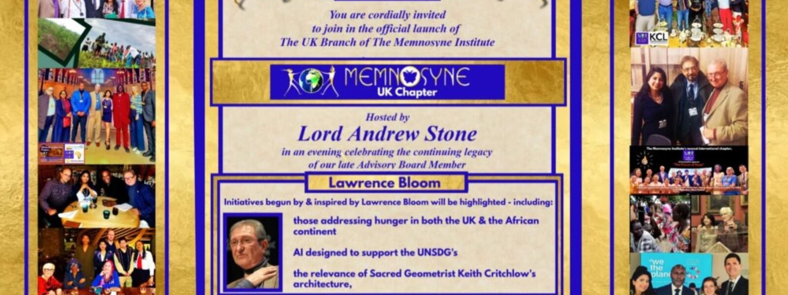 The Launch of the Memnosyne UK Chapter at the House of Lords