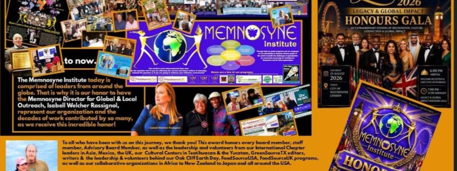 The Memnosyne Institute Honoured with the 2026 Legacy & Global Impact Award in London